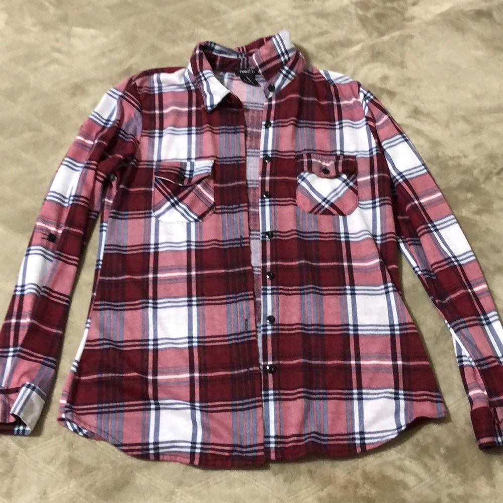 Maroon flannel